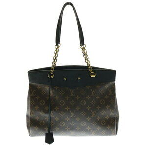 Louis Vuitton Monogram Pallas Shopper Handbag Shoulder Bag Brown